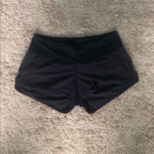Lululemon Black Speed Up Shorts